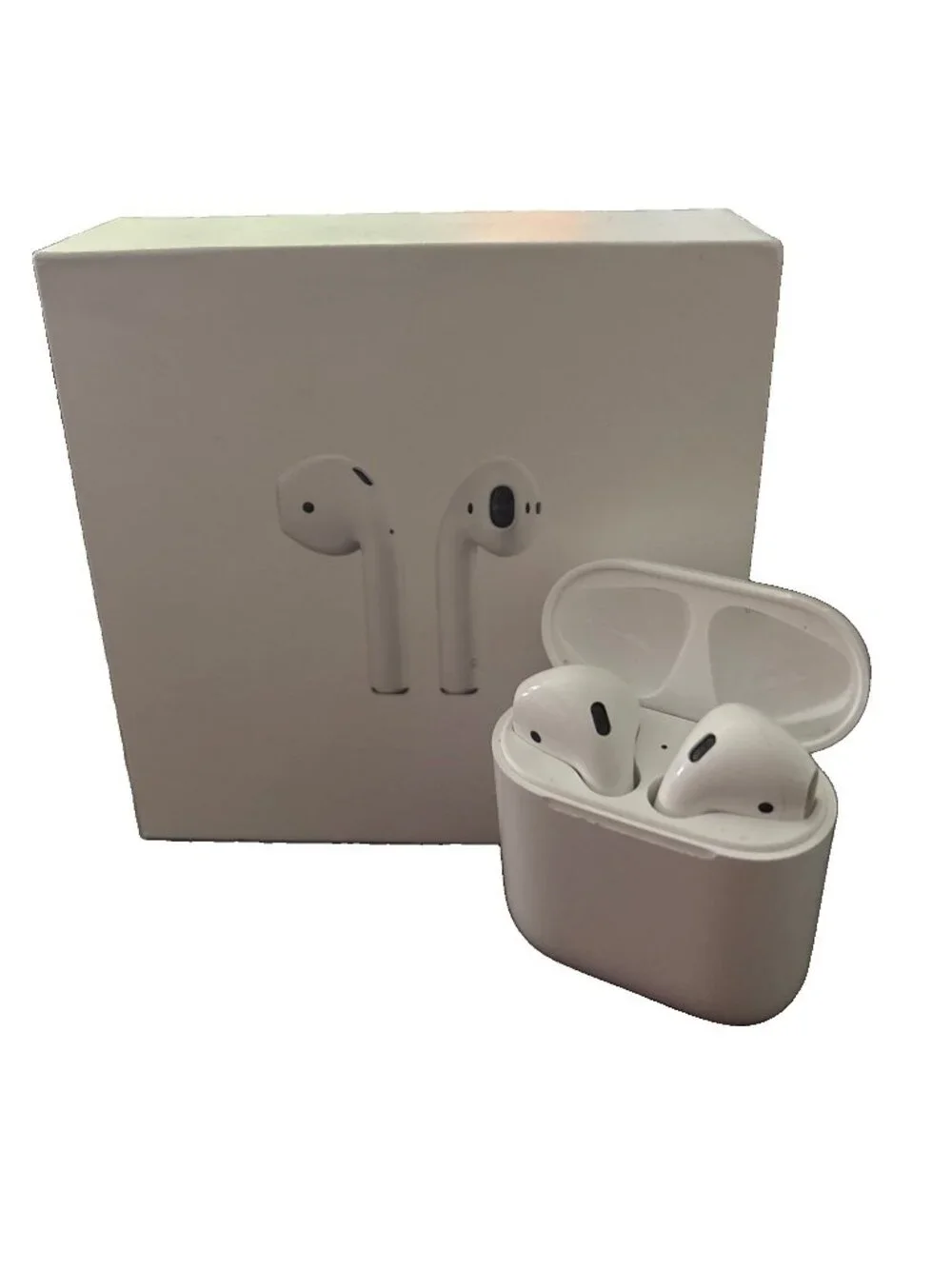 2-Apple Airpods 2nd Gen Left A2031 & Right A2032 W/Charging Case A1602-Working!